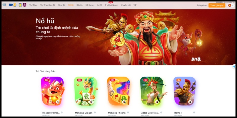 Chuyên mục Slots Game đa dạng sắc màu